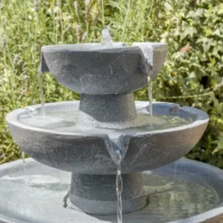 H42cm Hatfield 3-Tier Cascading Water Feature by Solaray -Polyresin Water Features Sales Shop WF3615 add image 7 78f7