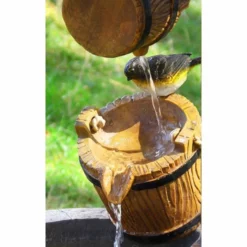 H74cm Solar Wishing Well Water Feature by Solaray -Polyresin Water Features Sales Shop WF3616 add image 3 52ab