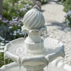 H92cm Imperial Solar Tiered Water Fountain by Solaray -Polyresin Water Features Sales Shop WF3620 add image 6 d741