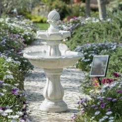 H92cm Imperial Solar Tiered Water Fountain by Solaray -Polyresin Water Features Sales Shop WF3620 add image 7 4a81