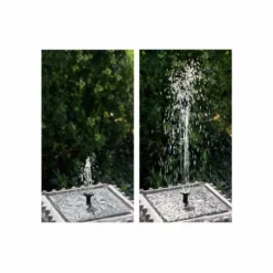 H80cm Pizzaro Solar Bird Bath Water Feature with Lights by Solaray -Polyresin Water Features Sales Shop WF3621A add image 5 68ea