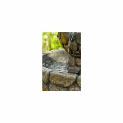H68cm Cobbled Solar Bird Bath & Water Fountain by Solaray 10 H68cm Cobbled Solar Bird Bath & Water Fountain by Solaray -Polyresin Water Features Sales Shop WF3657 add image 3 41b9