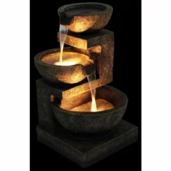 H62cm Kendal 3-Tier Cascading Water Feature with Lights | Indoor/Outdoor Use by Ambienté 12 H62cm Kendal 3-Tier Cascading Water Feature with Lights | Indoor/Outdoor Use by Ambienté -Polyresin Water Features Sales Shop WF3698 add image 4 e752