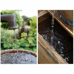 H82cm Pump and Barrel Water Feature with Lights by Ambienté 11 H82cm Pump and Barrel Water Feature with Lights by Ambienté -Polyresin Water Features Sales Shop WF3810 add image 3 8d27