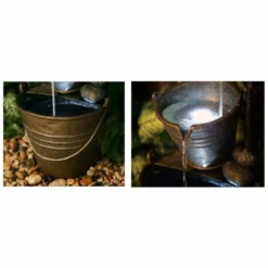 H76cm Tap and Bucket Water Feature with Lights | Indoor/Outdoor Use by Ambienté -Polyresin Water Features Sales Shop WF3811 add image 2 c961