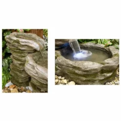 H63cm Cascading Stone River Water Feature with Lights | Indoor/Outdoor Use by Ambienté 13 H63cm Cascading Stone River Water Feature with Lights | Indoor/Outdoor Use by Ambienté -Polyresin Water Features Sales Shop WF3919 add image 3 c73b