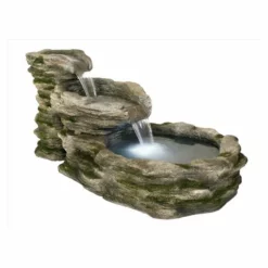 H63cm Cascading Stone River Water Feature with Lights | Indoor/Outdoor Use by Ambienté 14 H63cm Cascading Stone River Water Feature with Lights | Indoor/Outdoor Use by Ambienté -Polyresin Water Features Sales Shop WF3919 add image 4 667f