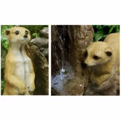 H56cm Meerkat Falls Water Feature with Lights | Indoor/Outdoor Use by Ambienté -Polyresin Water Features Sales Shop WF3968 add image 2 ccca