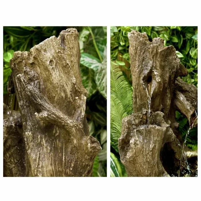 H55cm Logger Falls Water Feature with Lights | Indoor/Outdoor Use by Ambienté 3 H55cm Logger Falls Water Feature with Lights | Indoor/Outdoor Use by Ambienté - Image 3