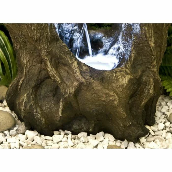 H55cm Logger Falls Water Feature with Lights | Indoor/Outdoor Use by Ambienté 5 H55cm Logger Falls Water Feature with Lights | Indoor/Outdoor Use by Ambienté - Image 5