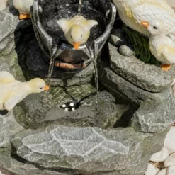 H56cm Duck Family at Old Tap Water Feature with Lights by Ambienté 16 H56cm Duck Family at Old Tap Water Feature with Lights by Ambienté -Polyresin Water Features Sales Shop WF4186 add image 6 1535