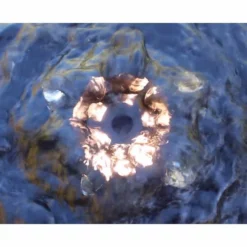 H56cm Torver Slate Effect Sphere Water Feature with Lights by Ambienté -Polyresin Water Features Sales Shop WF4207 add image 2 a68c