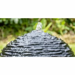 H56cm Torver Slate Effect Sphere Water Feature with Lights by Ambienté -Polyresin Water Features Sales Shop WF4207 add image 3 2ec4