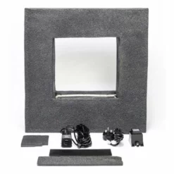 H56cm Rain Effect Water Feature with Planter | Indoor/Outdoor Use by Ambienté -Polyresin Water Features Sales Shop WF4215 add image 7 7302