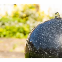 H82cm Manila Solar Sphere Water Feature with Lights by Solaray -Polyresin Water Features Sales Shop WF4225 add image 1 12b3