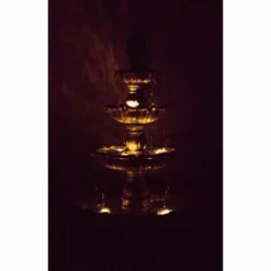 H204cm Regal Stone Effect 4-Tier Water Fountain with Lights by Ambienté -Polyresin Water Features Sales Shop WF4230 add image 2 38fa