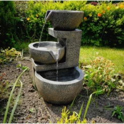 H49cm Genoa Solar Cascading Water Feature -Polyresin Water Features Sales Shop WF4243 add image 3 c1d5