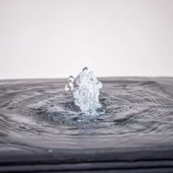 H85cm Bari Square Column with Rippling Effect Water Feature with Lights - Outdoor use - By Ambienté -Polyresin Water Features Sales Shop WF4250 add image 3 3b3c