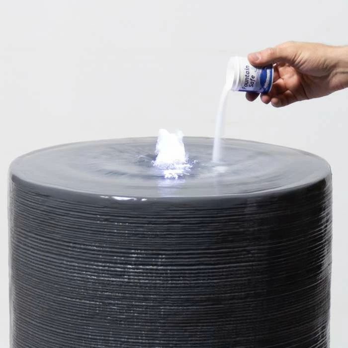 H85cm Siena Column Rippling Effect Water Feature with Lights - By Ambienté 4 H85cm Siena Column Rippling Effect Water Feature with Lights - By Ambienté - Image 4