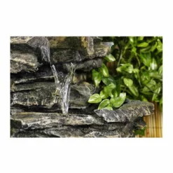 H147cm 8-Tier Rock Cascade Water Feature with Lights | Indoor/Outdoor Use by Ambienté -Polyresin Water Features Sales Shop WF5664 add image 1 f0e6