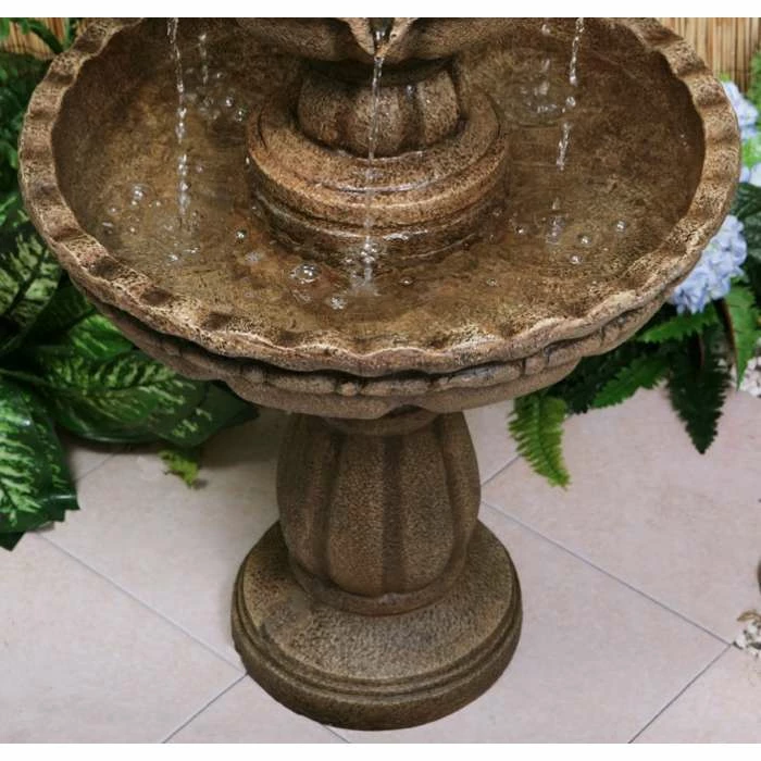 H93cm Jata 2-Tier Water Fountain 4 H93cm Jata 2-Tier Water Fountain - Image 4