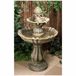 H100cm Zuvan 2-Tier Water Fountain by Ambienté