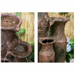 H84cm Sama Cascading Jars Water Feature | Indoor/Outdoor Use by Ambienté -Polyresin Water Features Sales Shop WF6007 add image 3 6b6e