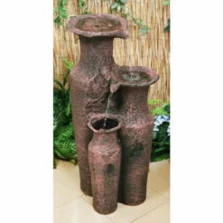 H84cm Sama Cascading Jars Water Feature | Indoor/Outdoor Use by Ambienté