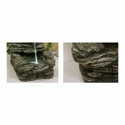 H73cm Easter Island Solar Head Water Feature & Planter with Lights by Solaray -Polyresin Water Features Sales Shop WF7003 add image 1 a88b