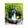 H30cm Fairy on Clam Shell Programmable Solar Water Feature with Lights by Solaray