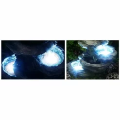 H56cm Sanke Steps 5-Tier Cascading Water Feature with Lights by Ambienté -Polyresin Water Features Sales Shop WF7079 add image 3 cc80