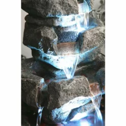 H36cm Shubunkin Spills 4-Tier Cascading Water Feature with Lights by Ambienté -Polyresin Water Features Sales Shop WF7083 add image 2 0d98