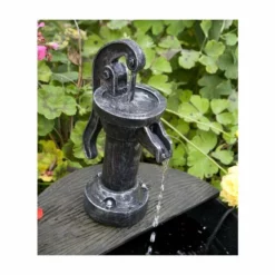 H54cm Tap and Half Barrel Solar Water Feature by Solaray -Polyresin Water Features Sales Shop WF8438A add image 3 f285