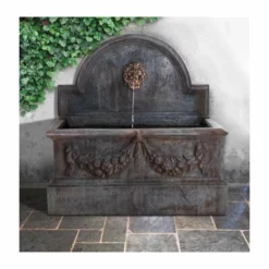 H104cm Villarreal Concrete Trough Water Feature | Indoor/Outdoor Use by Ambienté -Polyresin Water Features Sales Shop WF8460A add image 7 4554