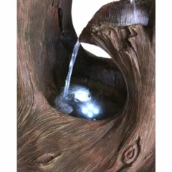 H86cm Squirrel Tree Falls Water Feature with Lights by Ambienté -Polyresin Water Features Sales Shop WF8466 add image 2 335a