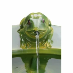 H64cm Frog Cascading Solar Water Feature by Solaray -Polyresin Water Features Sales Shop WF8572 add image 4 c866