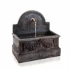H104cm Almeria Concrete Trough Water Feature with Classic Spout | Indoor/Outdoor Use by Ambienté