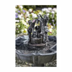 H84cm Tipping Pail Solar Bird Bath Water Feature 5 H84cm Tipping Pail Solar Bird Bath Water Feature -Polyresin Water Features Sales Shop WF8711 add image 1 c4d7