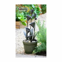 H66cm Howden Solar Cascading Water Feature by Solaray