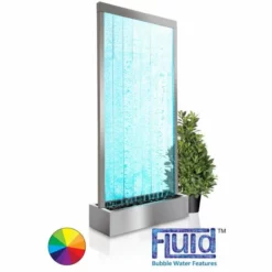 H213cm Elysium Bubble Water Wall with Colour Changing LEDs | Indoor Use - by Fluid