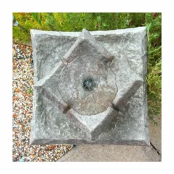 H62cm Pavillion Solar Bird Bath Water Feature by Solaray -Polyresin Water Features Sales Shop WF9300 add image 4 2914