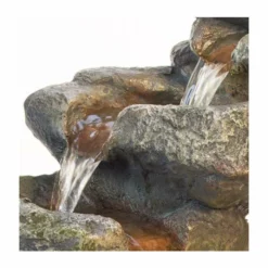 H55cm Dakota Falls Rock Effect Cascading Water Feature with Lights by Ambienté -Polyresin Water Features Sales Shop WF9604 add image 1 993f