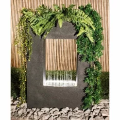 H77cm Milano Rain Water Feature Planter with Lights by Ambienté -Polyresin Water Features Sales Shop WF9639 add image 5 bd5a