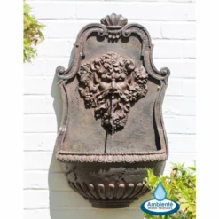 H83cm Zeus Wall Water Feature with Lights by Ambienté