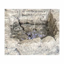 H50cm Easter Island Head Solar Water Feature & Planter with Lights by Solaray -Polyresin Water Features Sales Shop WF9718 add image 5 567d