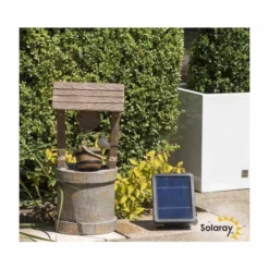 H50cm Wishing Well Solar Water Feature by Solaray