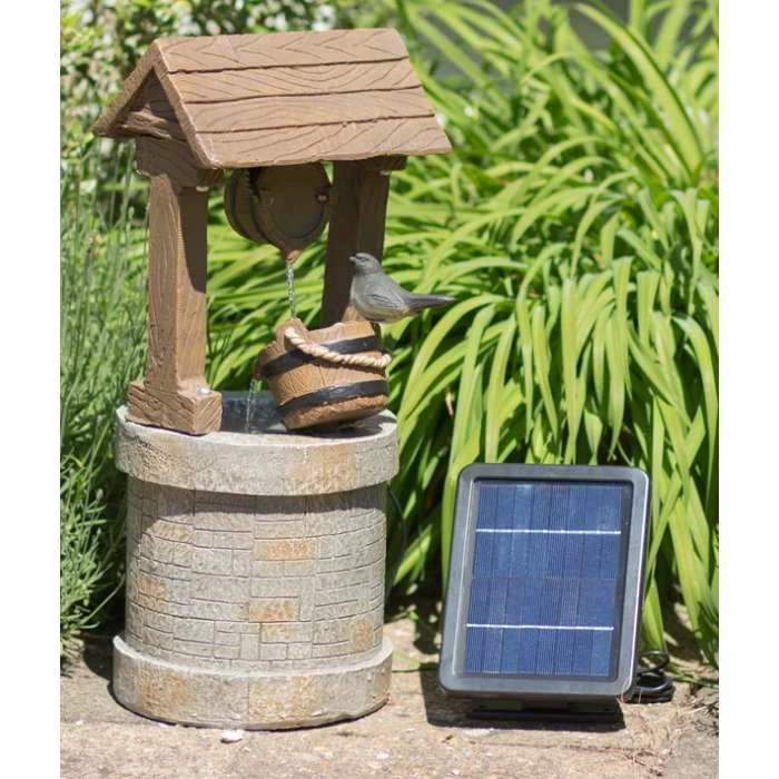 H50cm Wishing Well Solar Water Feature by Solaray 2 H50cm Wishing Well Solar Water Feature by Solaray - Image 2