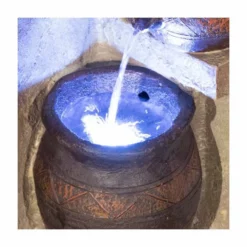 H76cm Juno 4-Tier Cascading Bowls Water Feature with Lights by Solaray -Polyresin Water Features Sales Shop WF9748 add image 1 330e