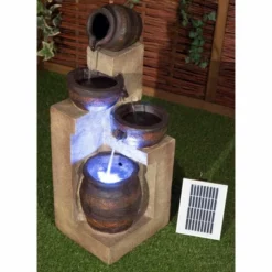 H76cm Juno 4-Tier Cascading Bowls Water Feature with Lights by Solaray -Polyresin Water Features Sales Shop WF9748 add image 2 87f8