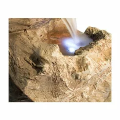 H51cm Nebraska Falls 4-Tier Log Cascade Water Feature with Lights by Ambienté -Polyresin Water Features Sales Shop WF9798 add image 3 81ab